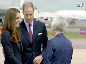 Герцогиня и герцог Кембриджские отбыли в первую официальную поездку 