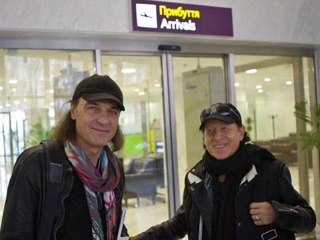 Гурт Scorpions уже в "Борисполі" (Фото)