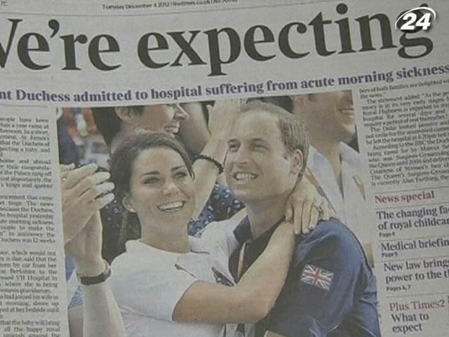 Принц Уильям посетил беременную жену в больнице