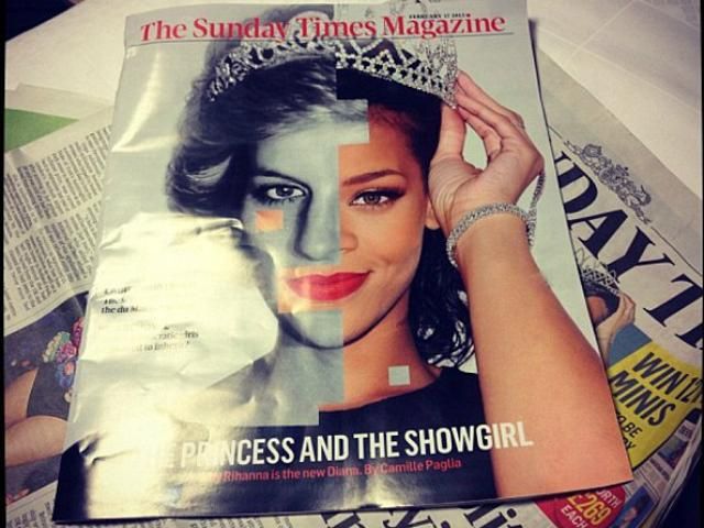 Певицу Рианну сравнили с принцессой Дианой (Фото) Певицу Рианну сравнили с принцессой Дианой (Фото)