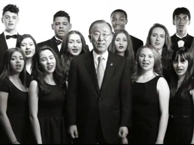 Всесвітній флешмоб #IMAGINE присвятили українським дітям (Відео) Всесвітній флешмоб #IMAGINE присвятили українським дітям (Відео)