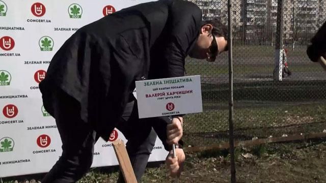 В Киеве музыканты высадили именную аллею каштанов В Киеве музыканты высадили именную аллею каштанов