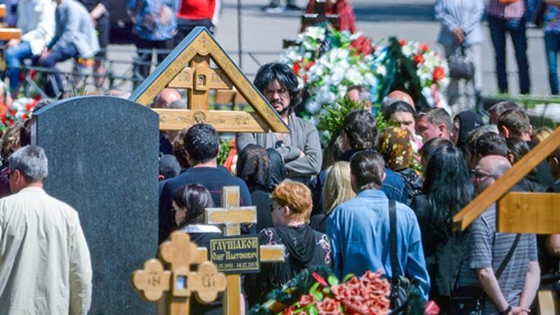 На похорон Жанни Фріске прийшли зірки російського шоу-бізнесу  