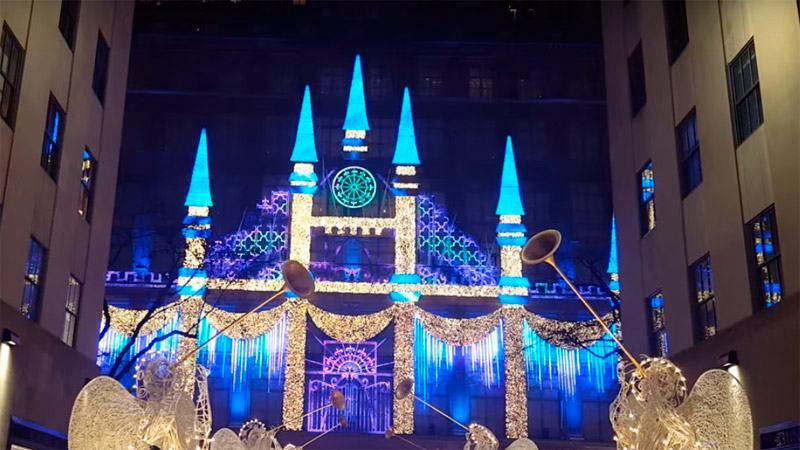 У Нью-Йорку влаштували грандіозне світлове шоу під "Щедрик" У Нью-Йорку влаштували грандіозне світлове шоу під "Щедрик"