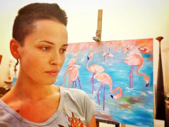 Запальна Астаф'єва продемонструвала власні мистецькі роботи Запальна Астаф'єва продемонструвала власні мистецькі роботи