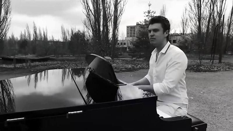 Український композитор зняв кліп у зоні відчуження Український композитор зняв кліп у зоні відчуження