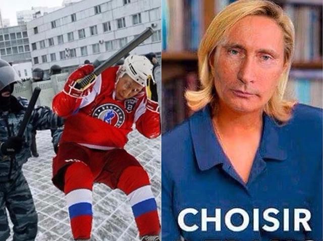 Найкумедніші меми тижня: Путін-хокеїсто-піаніст, лузер-Ле Пен та Чичеріна з діагнозом "ЛНР"
