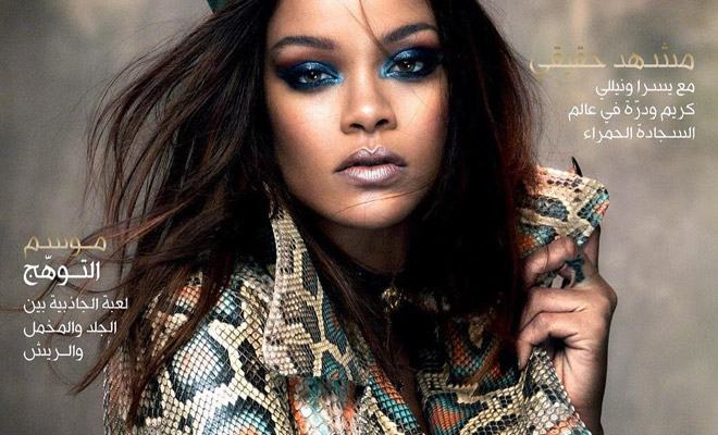Рианна превратилась в египетскую Нефертити на съемке для Vogue Arabia: фото