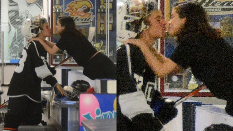 Селена Гомес и Джастин Бибер впервые поцеловались на публике: фото и видео