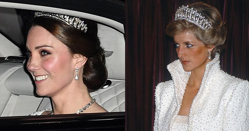 Кейт Миддлтон вышла на публику в тиаре принцессы Дианы: фото