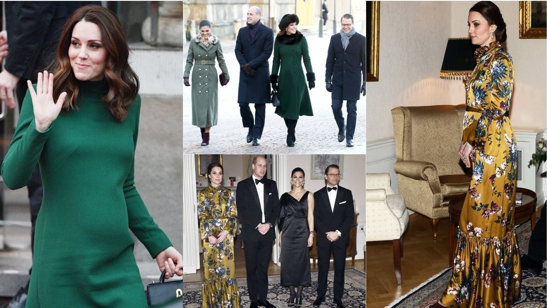 Беременная Кейт Миддлтон примерила волшебные образы на встречах с королем Швеции Беременная Кейт Миддлтон примерила волшебные образы на встречах с королем Швеции