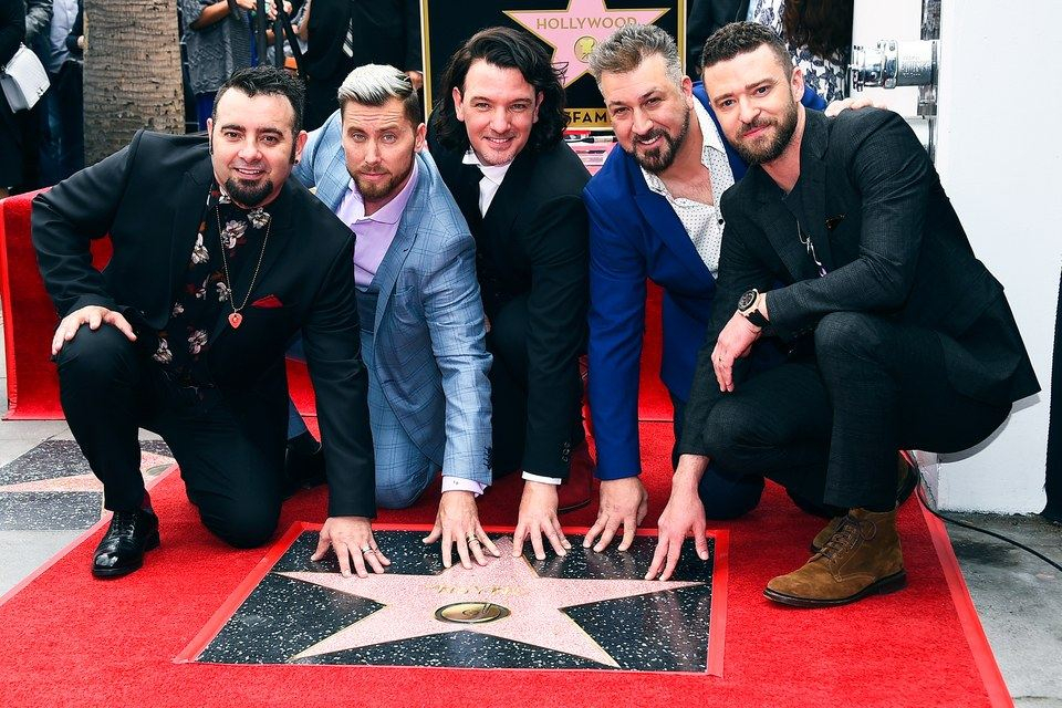 Легендарная мужская группа NSYNC получила именную звезду на Аллее Славы: красноречивые фото