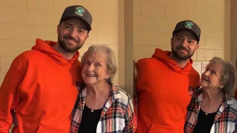 Джастин Тимберлейк сделал неожиданный сюрприз для 88-летней поклонницы: видео Джастин Тимберлейк сделал неожиданный сюрприз для 88-летней поклонницы: видео