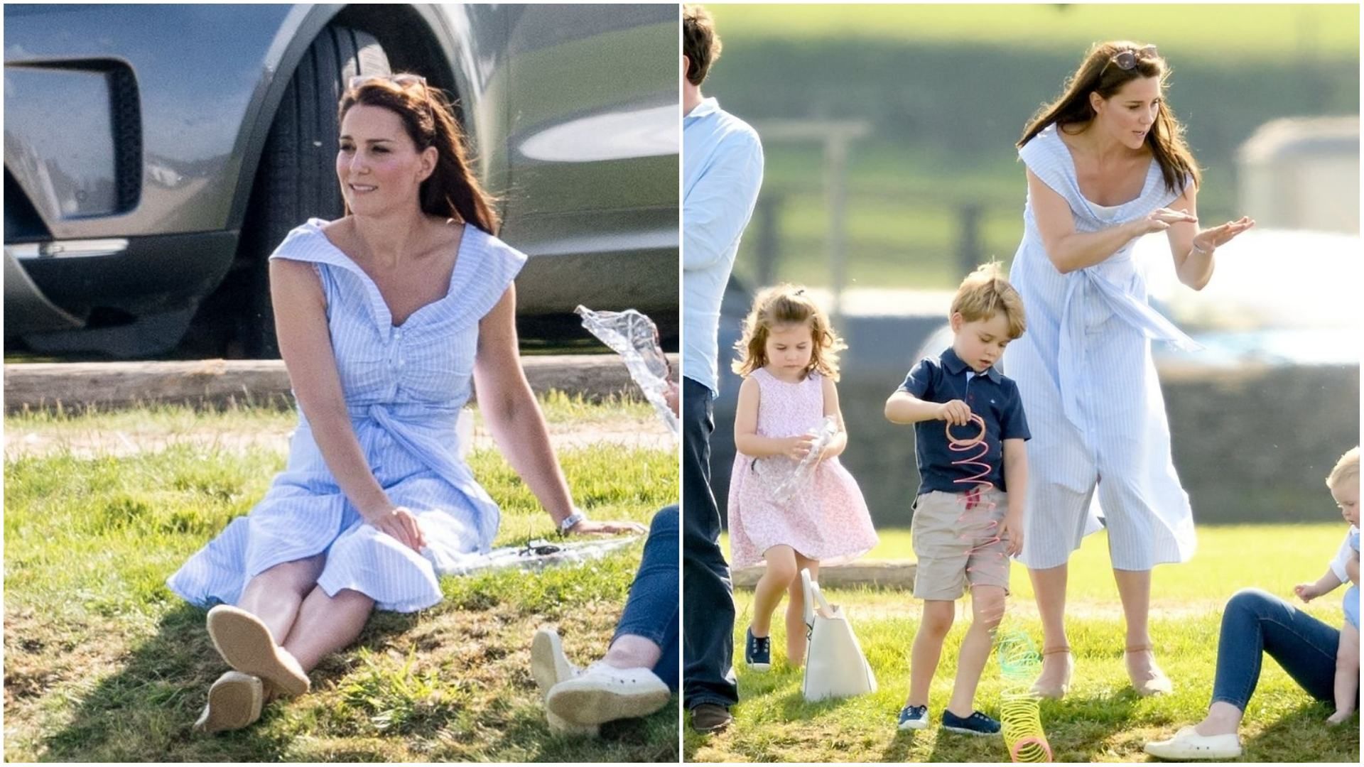 Кейт Миддлтон надела трендовое платье в полоску на конном поло: очаровательные фото Кейт Миддлтон надела трендовое платье в полоску на конном поло: очаровательные фото