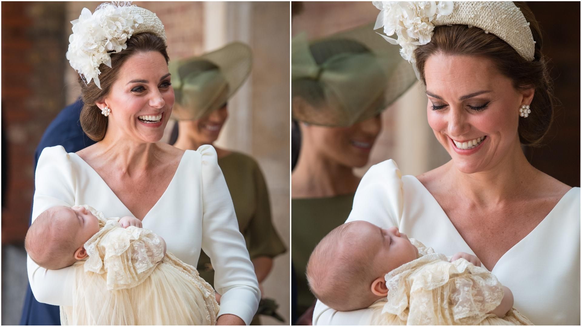 Кейт Міддлтон одягнула традиційну світлу сукню на хрестини принца Луї: фото