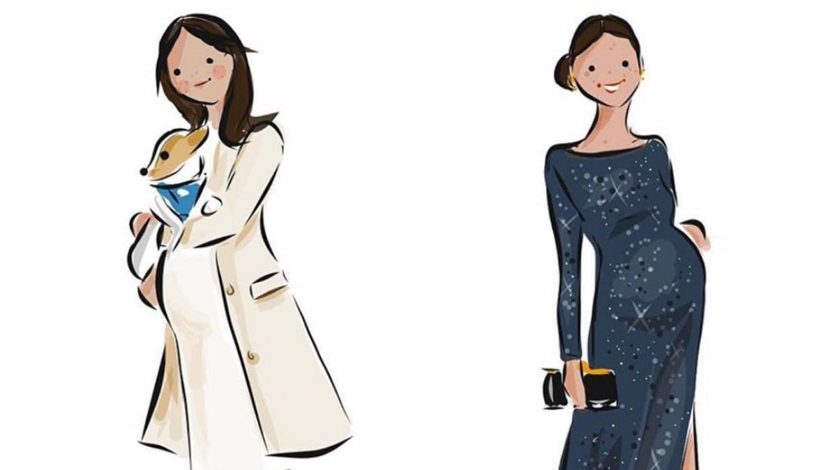 Художница воспроизвела стильные выходы беременной Меган Маркл: очаровательные кадры Художница воспроизвела стильные выходы беременной Меган Маркл: очаровательные кадры