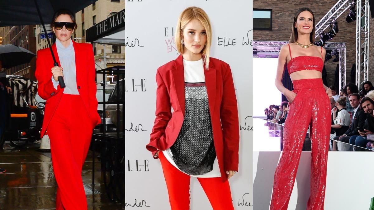 Як носити червоний костюм: яскраві приклади знаменитостей Як носити червоний костюм: яскраві приклади знаменитостей