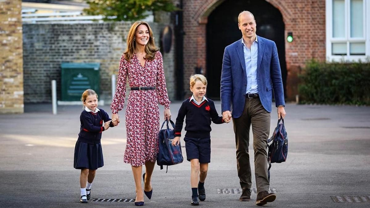 Кейт Міддлтон і принц Вільям відвели принцесу Шарлотту у школу: миловидні кадри