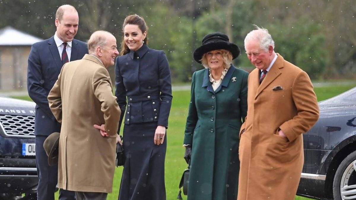 Кейт Миддлтон и принц Уильям совершили редкий выход с принцем Чарльзом и Камиллой