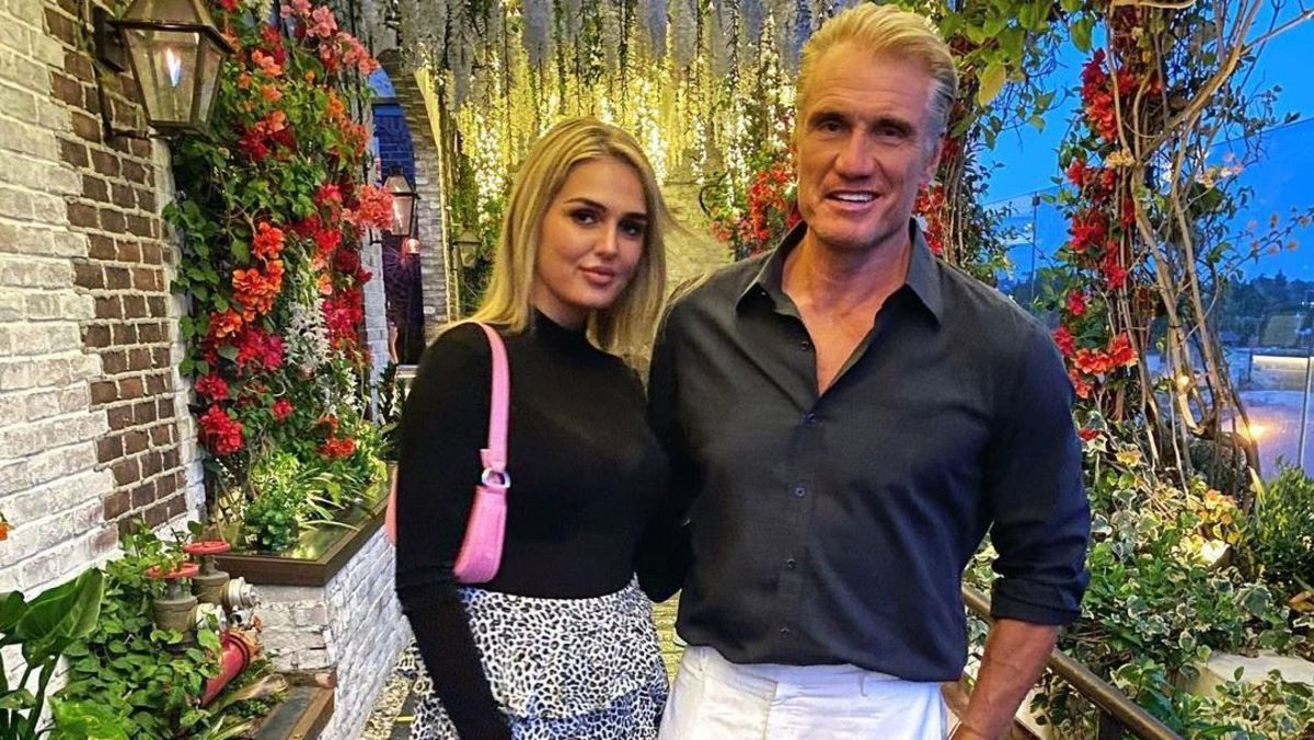 Эмма Крокдал и Дольф Лундгрен Эмма Крокдал и Дольф Лундгрен