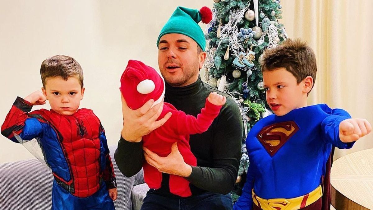 Григорий Решетник показал трех сыновей: фото Григорий Решетник показал трех сыновей: фото