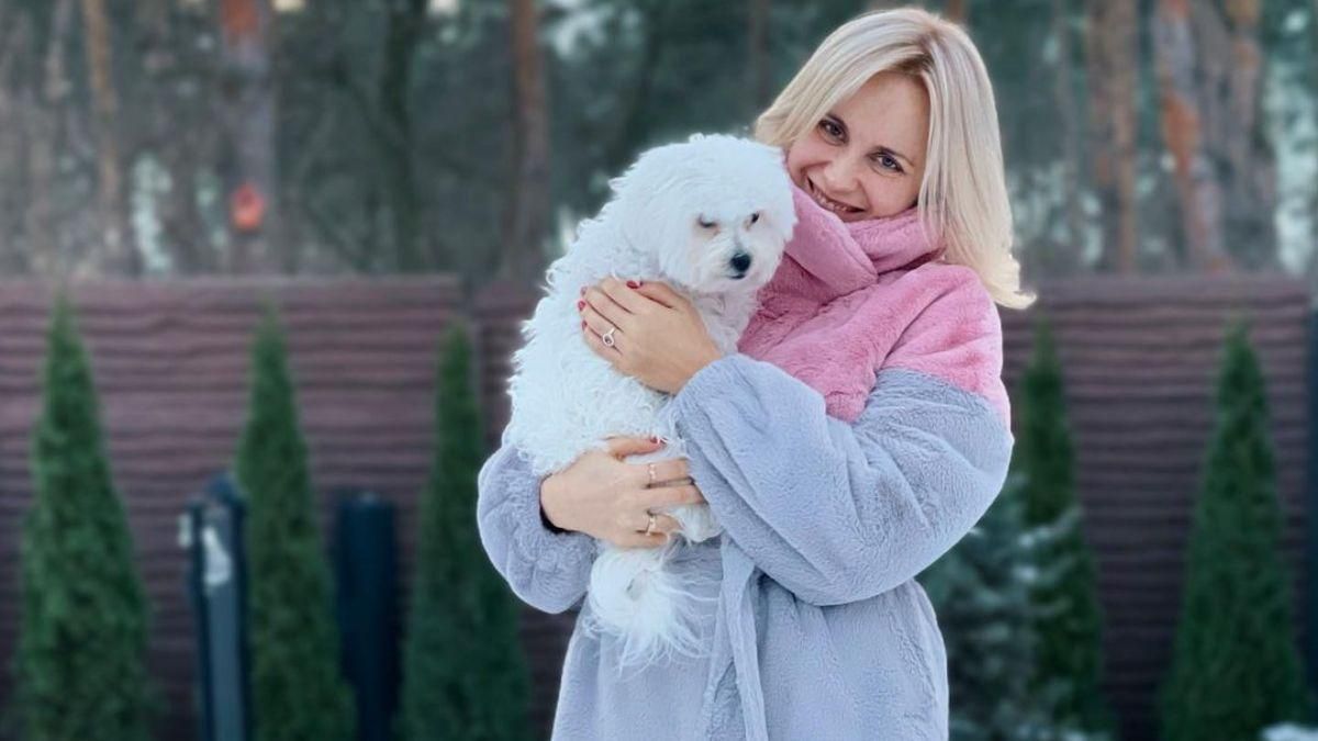 Лілія Ребрик поділилася зимовими кадрами з домашнім улюбленцем