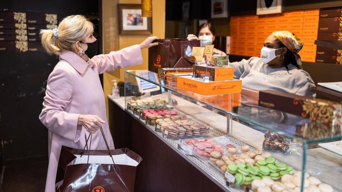 Джилл Байден очаровала романтическим образом: фото Джилл Байден очаровала романтическим образом: фото