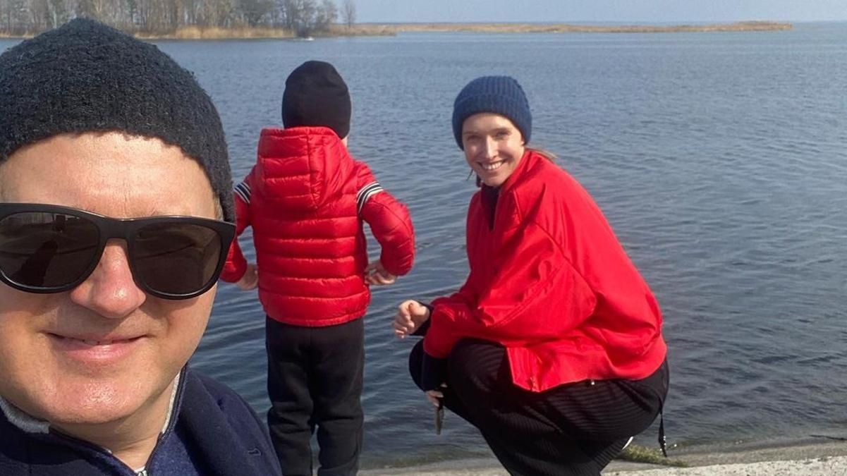Как Катя Осадчая провела уикенд с мужем и сыном: фото