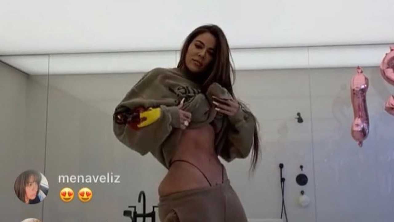 После скандала с фото Хлои Кардашян показала свое тело на видео После скандала с фото Хлои Кардашян показала свое тело на видео