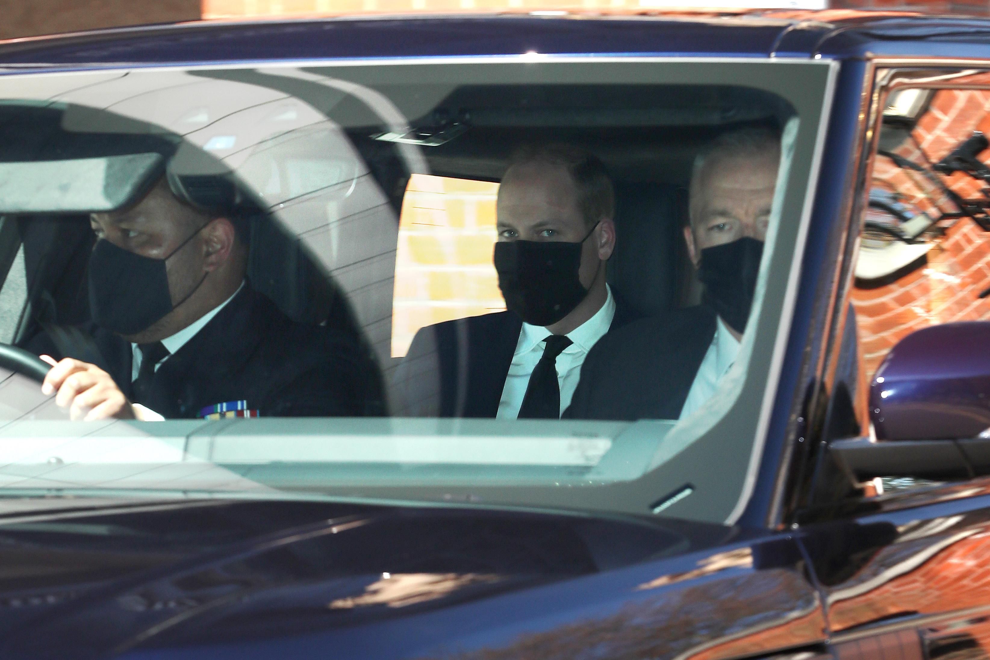 Принц Уильям, Кейт Миддлтон и принц Чарльз уже прибыли на похороны принца Филиппа