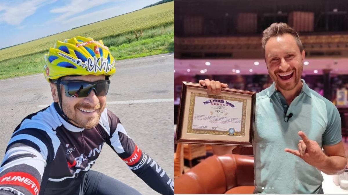 Лідер гурту Скай Олег Собчук розповів про велотур та рекорд Лідер гурту Скай Олег Собчук розповів про велотур та рекорд