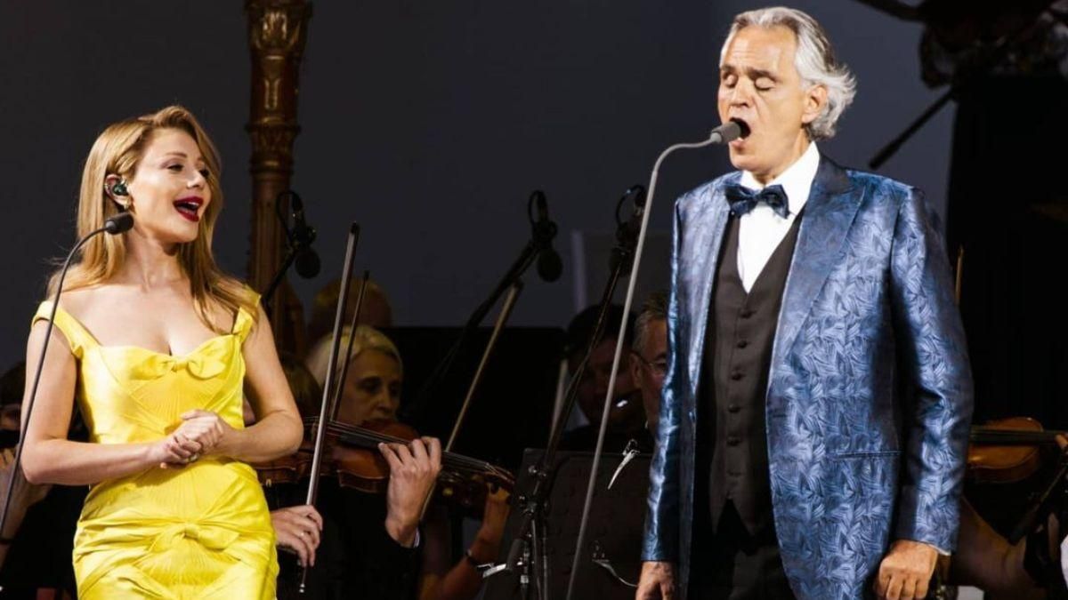 Тіна Кароль у жовтій сукні виступила з Андреа Бочеллі: ефектні фото - Showbiz