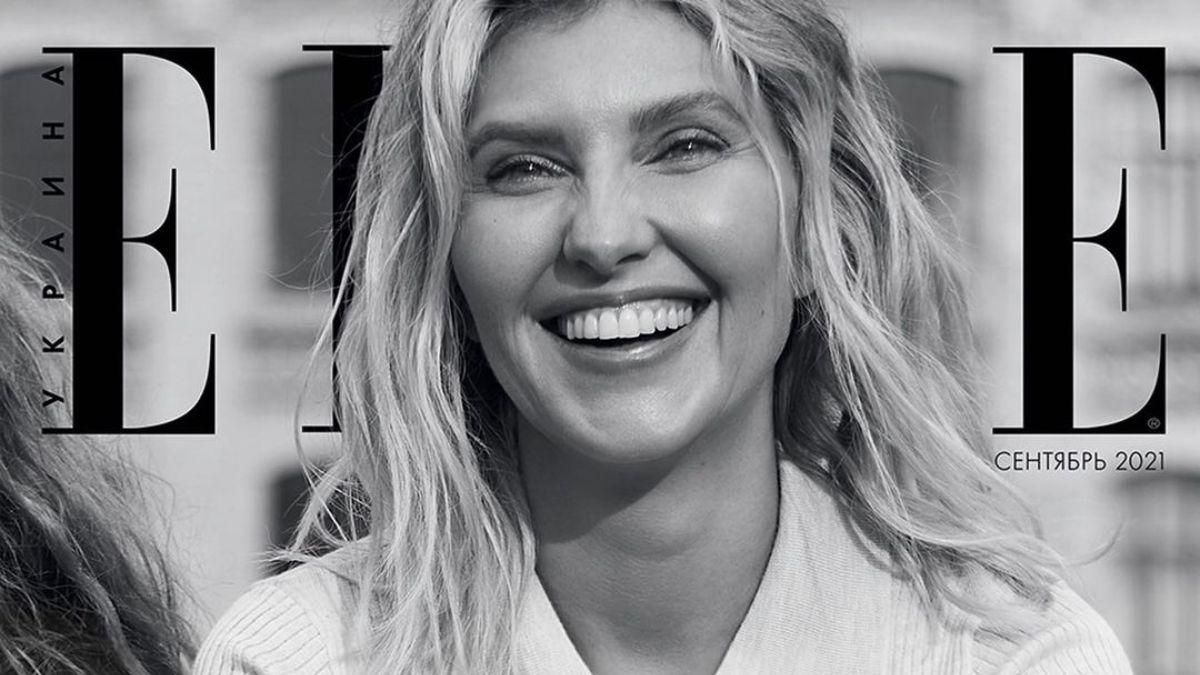 Елена Зеленская украсила обложку украинского Elle Елена Зеленская украсила обложку украинского Elle