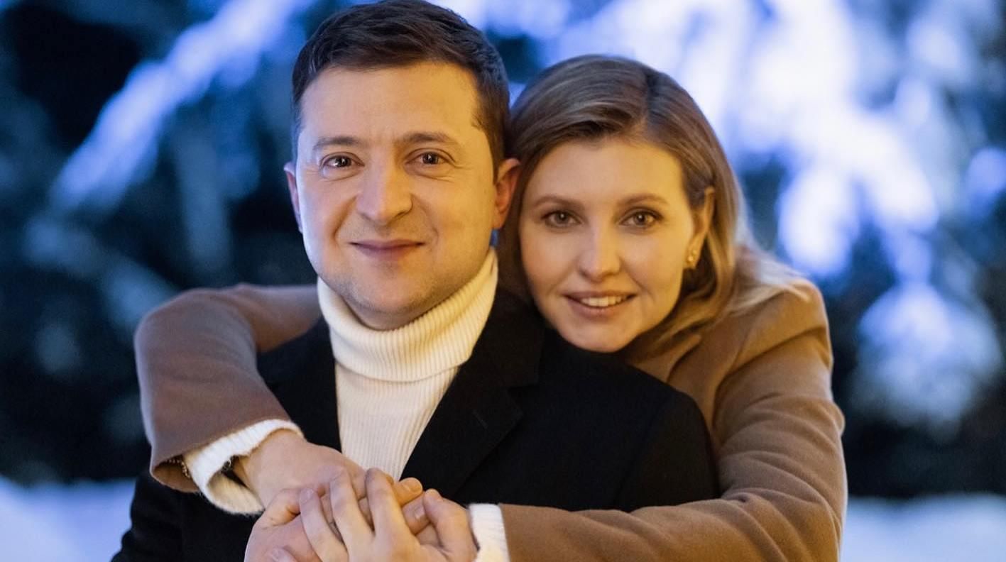 У ніжних обіймах: Олена та Володимир Зеленські постали на новорічному фото - Новини шоу-бізнесу - Showbiz
