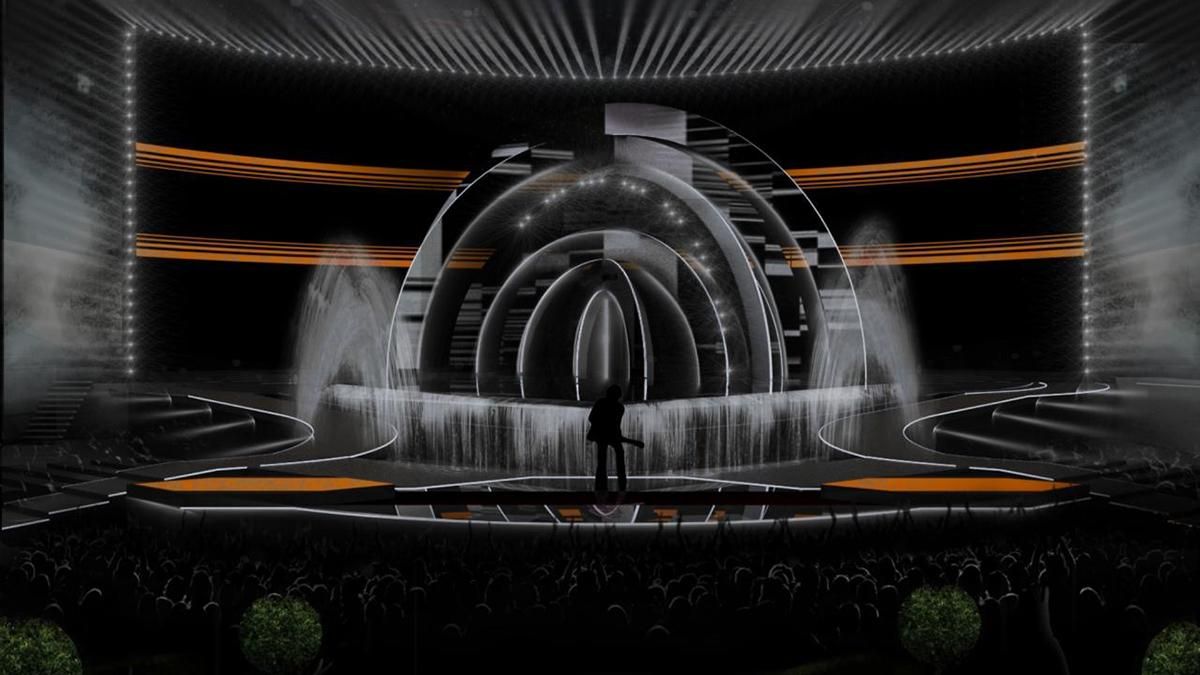 "Надихались Аркою дружби народів": у мережі показали макет сцени Євробачення-2022 - Новини шоу-бізнесу - Showbiz "Надихались Аркою дружби народів": у мережі показали макет сцени Євробачення-2022 - Новини шоу-бізнесу - Showbiz