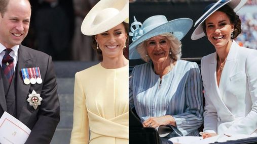 Ніжні та яскраві сукні: образи Кейт Міддлтон на святкуванні платинового ювілею Єлизавети II