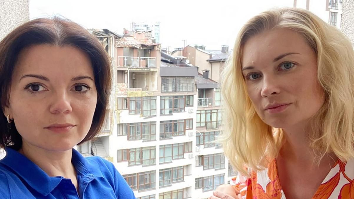 Лидия Таран пригласила Маричку Падалко в свой разбомбленный дом – фото из Киева