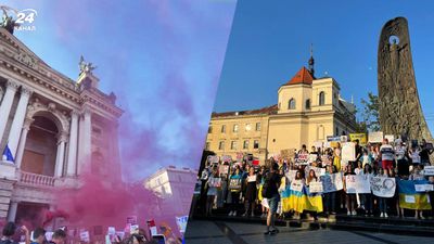 Родные защитников "Азовстали" провели молчаливую акцию в центре Львова: красноречивые фото