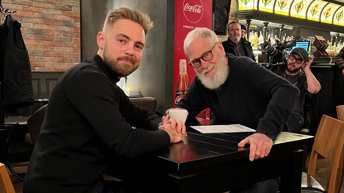 Дэвид Леттерман приехал в Украину - фото из Киева с комиками Дэвид Леттерман приехал в Украину - фото из Киева с комиками