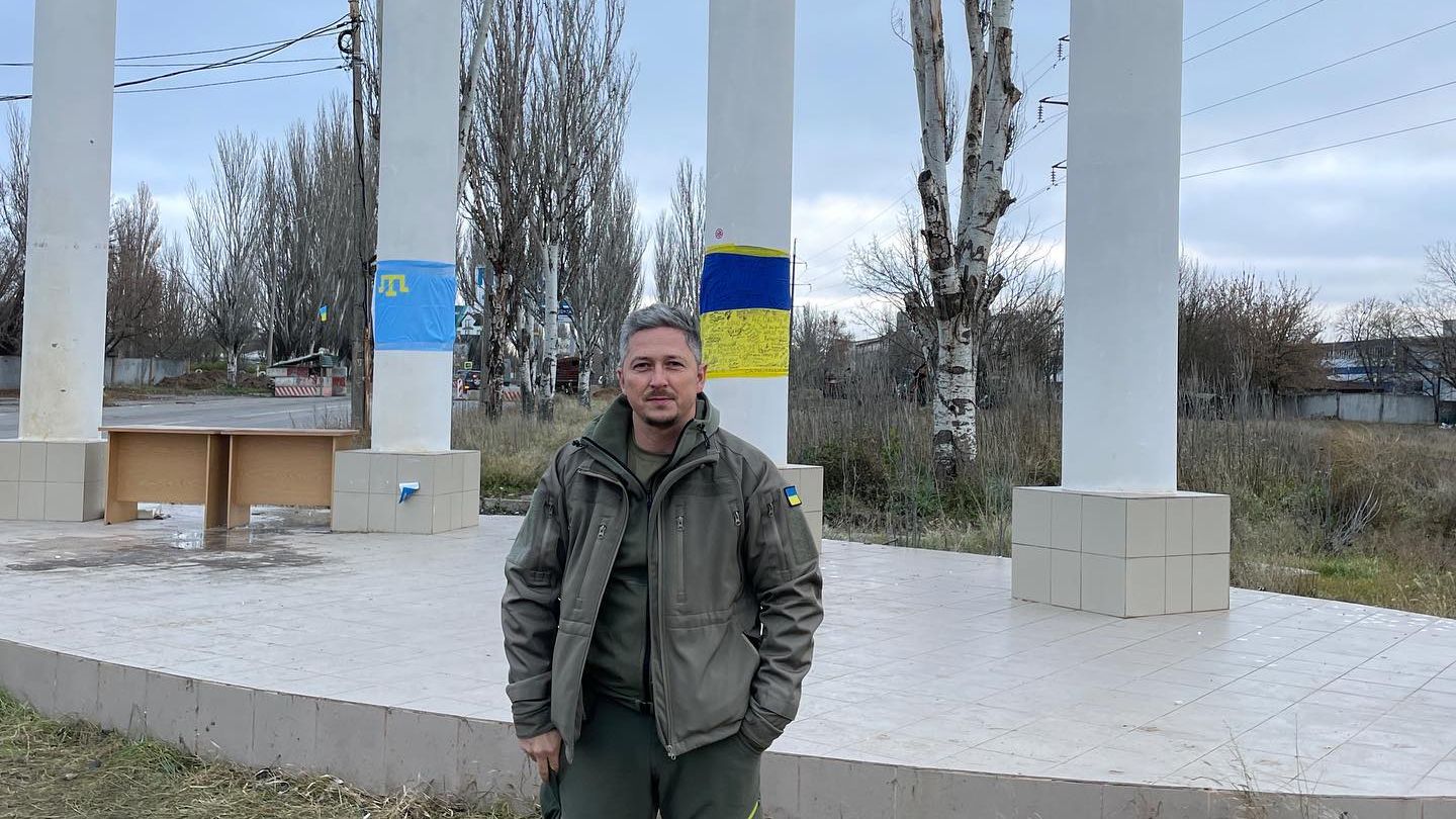 Звільнення Херсона - Олександр Педан приїхав з гуманітарною допомогою, фото Звільнення Херсона - Олександр Педан приїхав з гуманітарною допомогою, фото