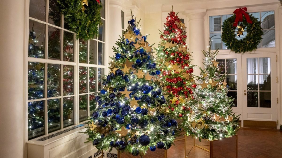 Різдво – Білий дім вже прикрасили ялинками і вогниками – фото та відео