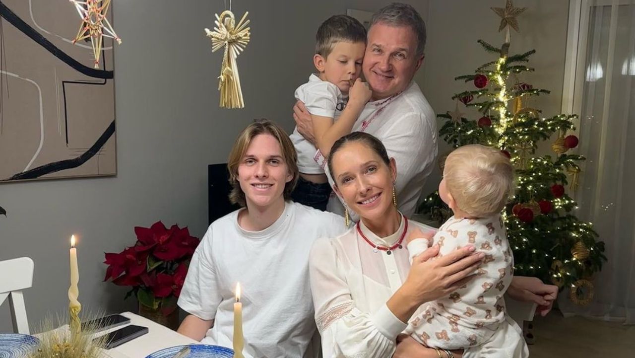 Катя Осадча зустріла Різдво з усіма синами - фото