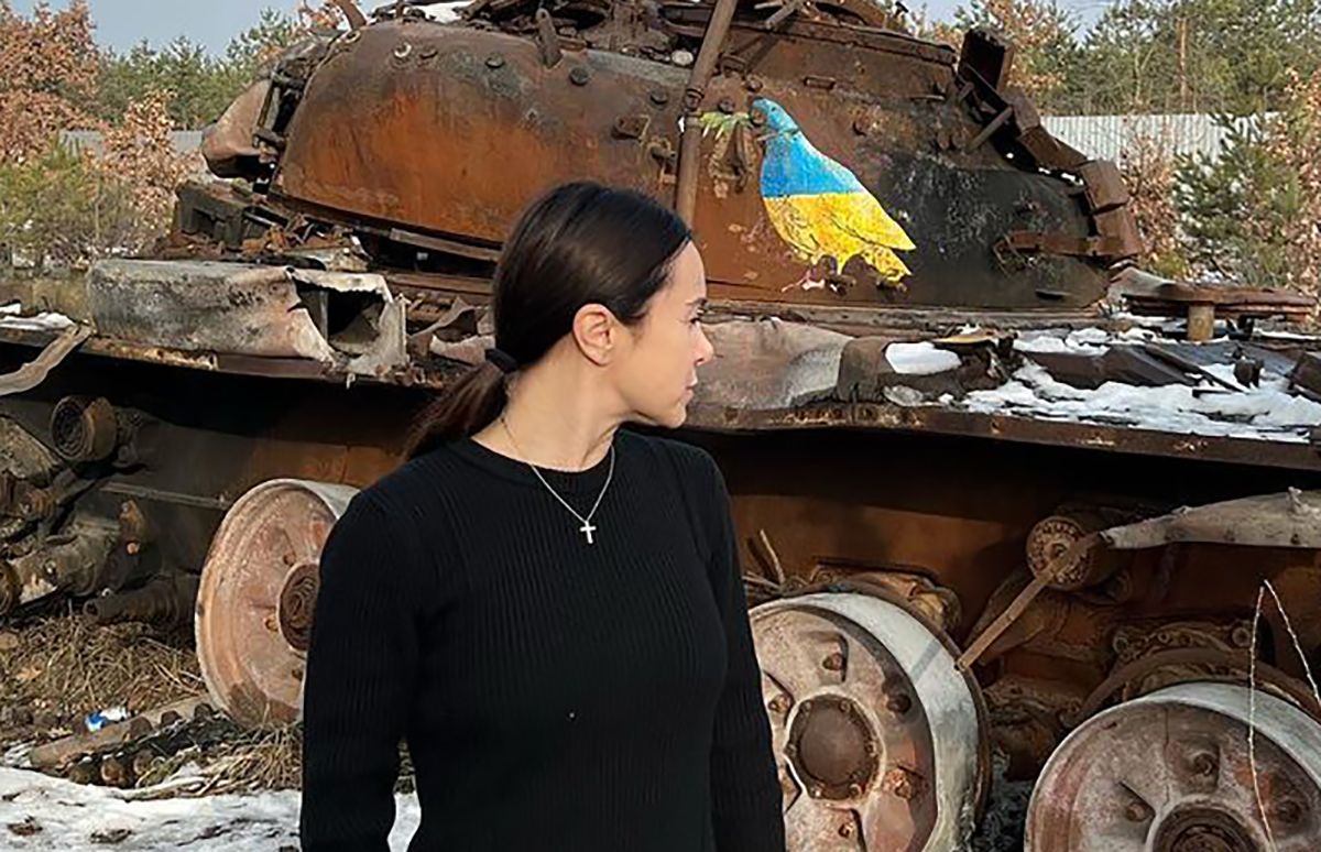 Лілія Підкопаєва на фоні розбитого ранку Лілія Підкопаєва на фоні розбитого ранку