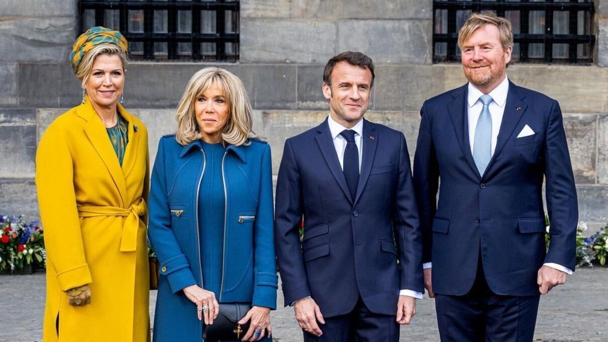 Бріджит Макрон і королева Максима одягнулися у кольори українського прапора Бріджит Макрон і королева Максима одягнулися у кольори українського прапора