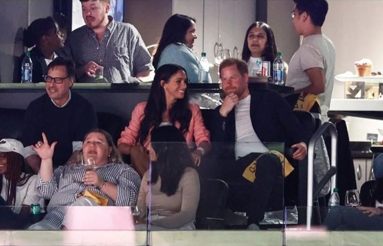 Принц Гаррі та Меган Маркл на баскетбольному матчі Принц Гаррі та Меган Маркл на баскетбольному матчі