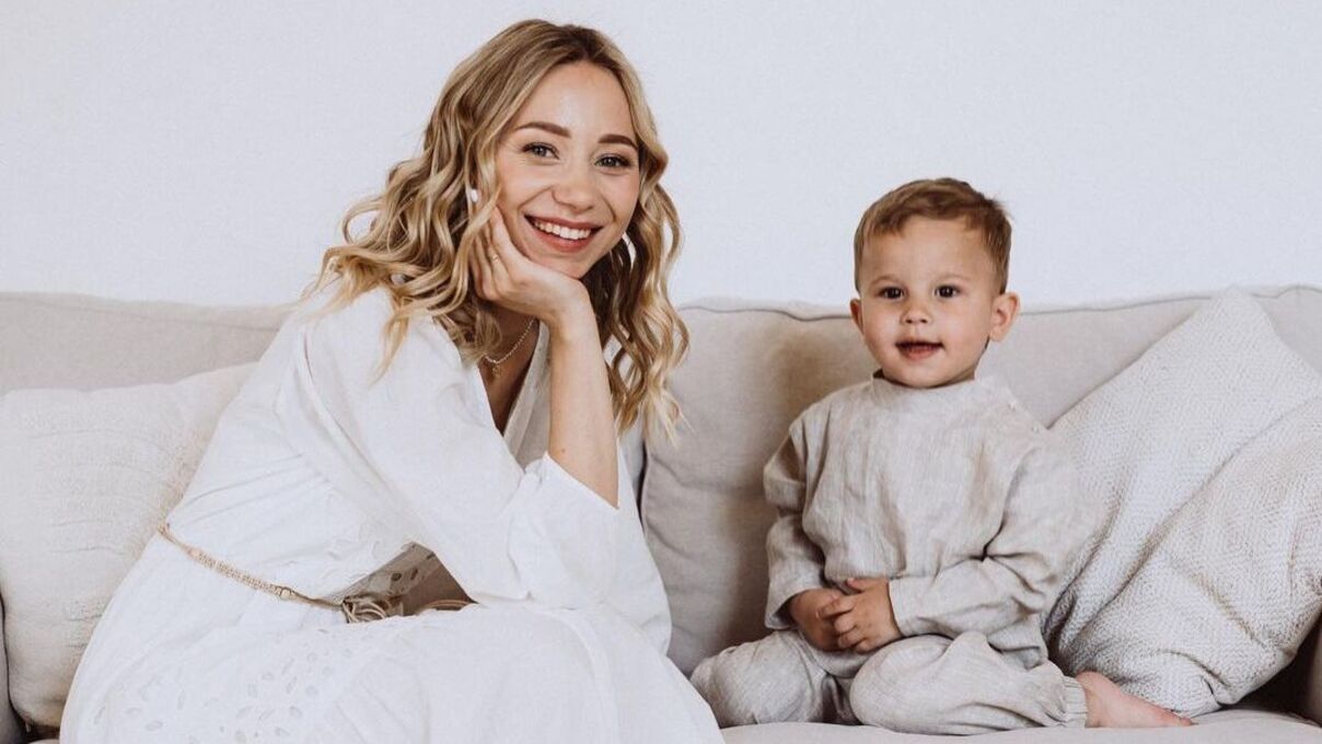 Катерина Репяхова з сином Катерина Репяхова з сином