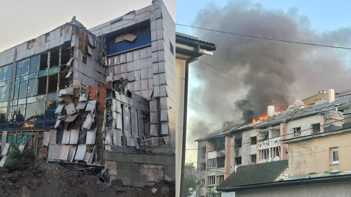 Последствия ракетных обстрелов Последствия ракетных обстрелов