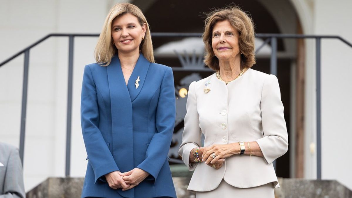 Елена зеленская с королевой Сильвией Елена зеленская с королевой Сильвией