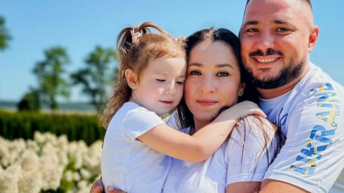 Наталка Карпа з чоловіком та дочкою Наталка Карпа з чоловіком та дочкою