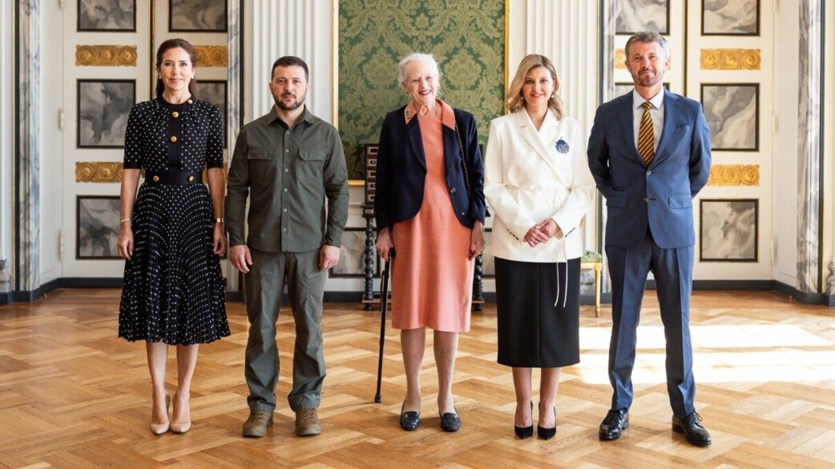 Супруги Зеленских и королевская семья Дании